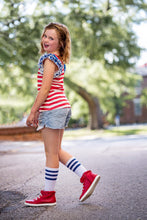 Load image into Gallery viewer, [Red Stripes w/ Blue Stars] Ruffle Tank
