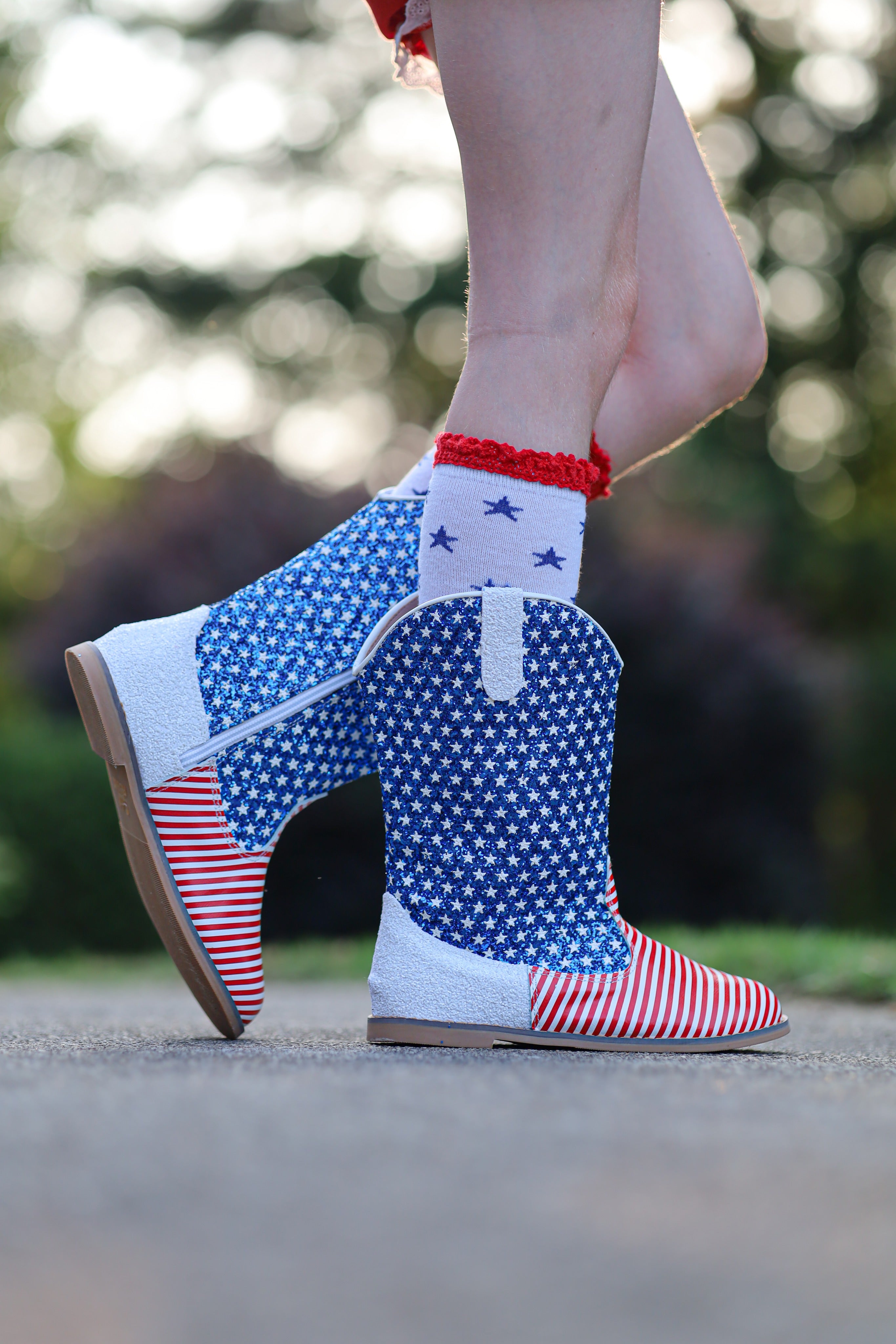 [Stars + Stripes] Cowboy Boots