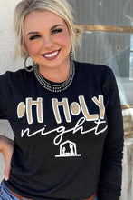 Load image into Gallery viewer, [Oh Holy Night] Long Sleeve Tee Shirt w/ Glitter
