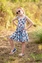 Load image into Gallery viewer, [Patriotic Mouse] Twirl Dress w/ Tie Straps
