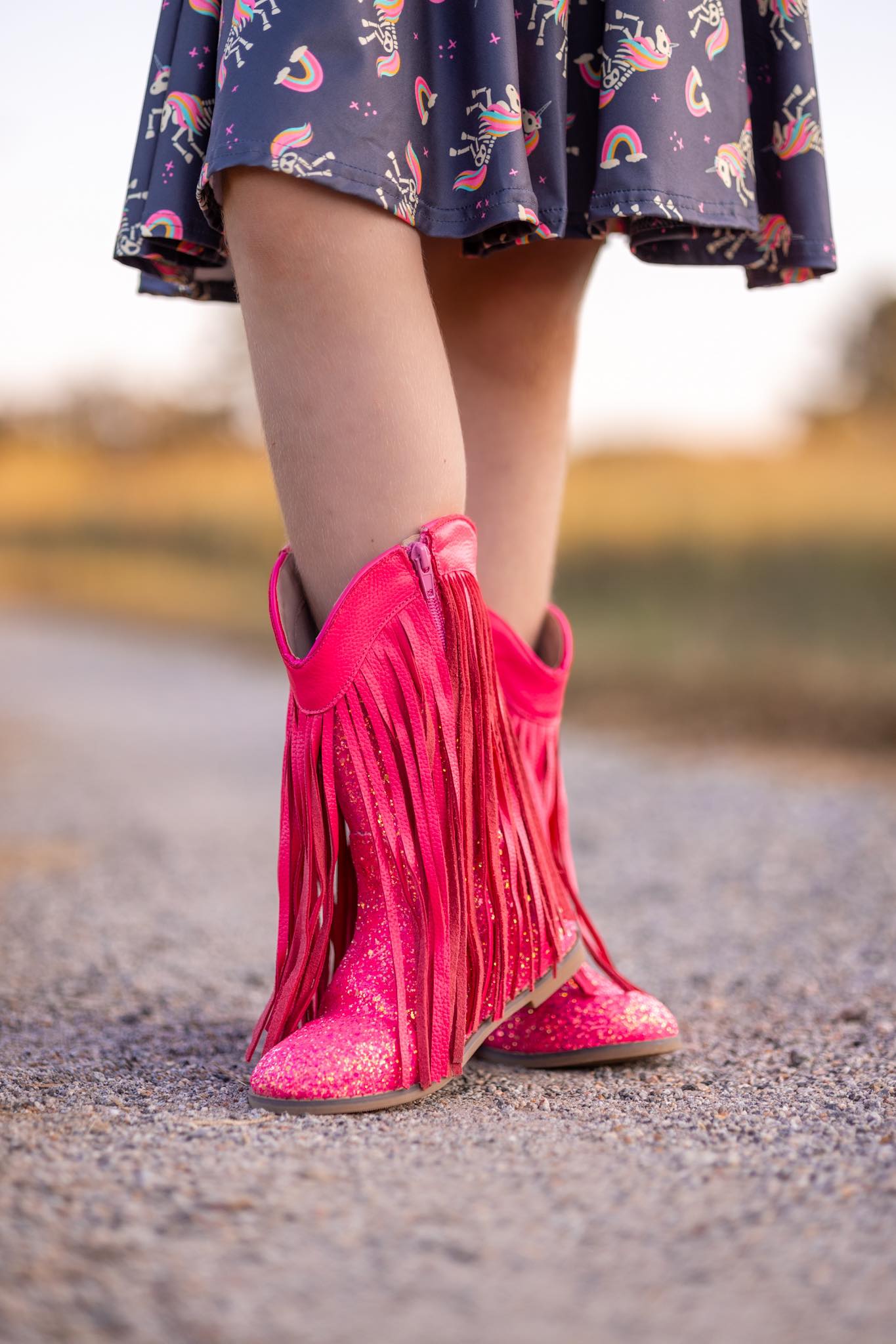 [Bright Pink] Cowboy Boots