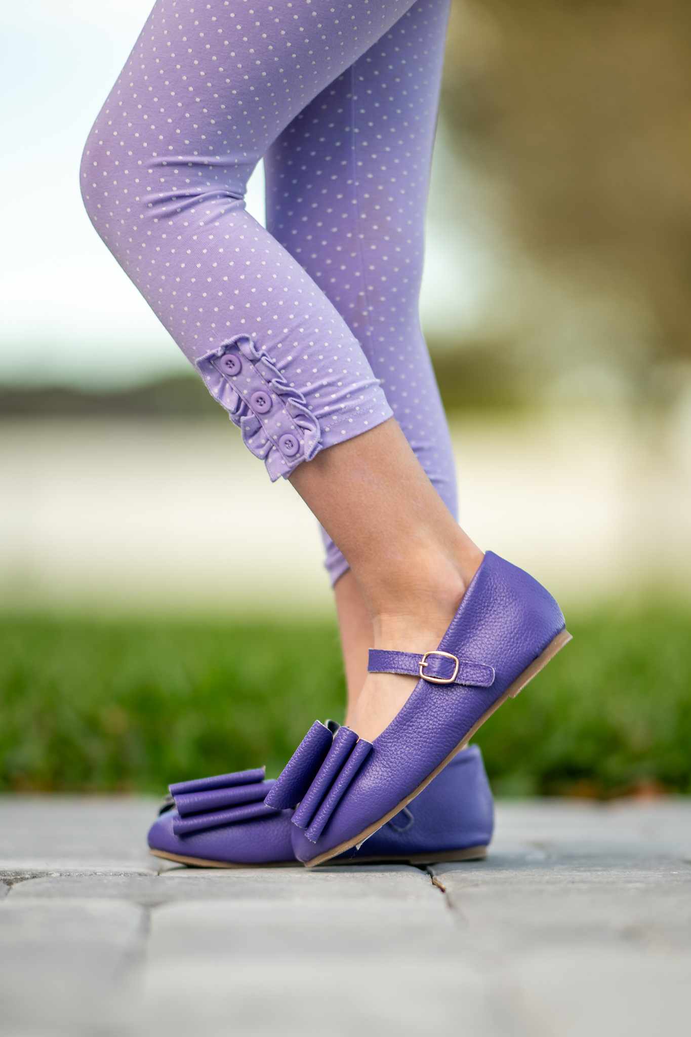 [Purple] NEW Bow Shoes