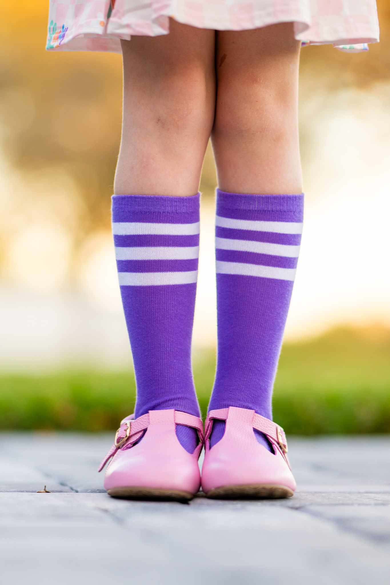 [Bright Lavender] Baseball Socks