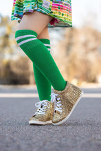 Load image into Gallery viewer, [Gold Glitter] Fringe High Top Tennies
