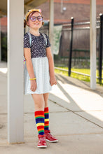 Load image into Gallery viewer, [Rainbow Stripe] Youth Tall Socks

