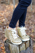 Load image into Gallery viewer, [Gold Glitter] Fringe High Top Tennies
