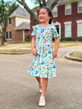 Load image into Gallery viewer, [Up, Up + Away] Twirl Dress
