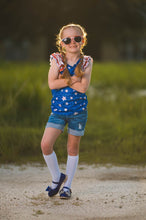 Load image into Gallery viewer, [Blue Stars w/ Red Stripes] Ruffle Tank
