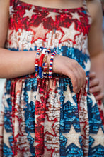 Load image into Gallery viewer, [American Dream] Dress w/ Tie Straps + Faux Sequins

