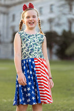 Load image into Gallery viewer, [Camo + Stripes] Twirl Dress
