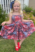 Load image into Gallery viewer, [Celebration] Faux Glitter Twirl Dress
