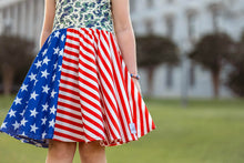 Load image into Gallery viewer, [Camo + Stripes] Twirl Dress
