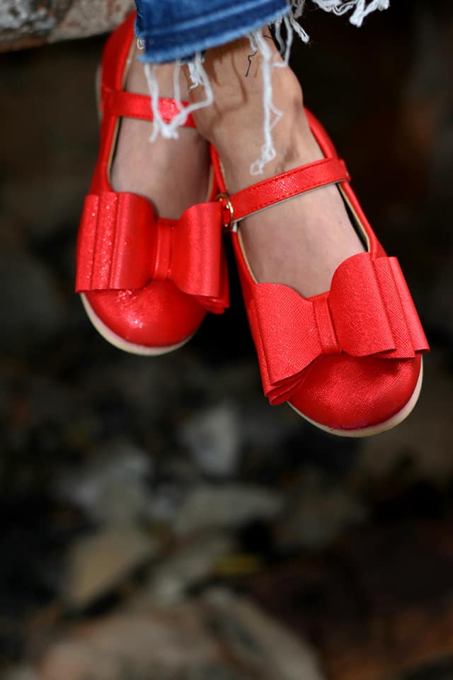 [Red Shimmer] Bow Shoes