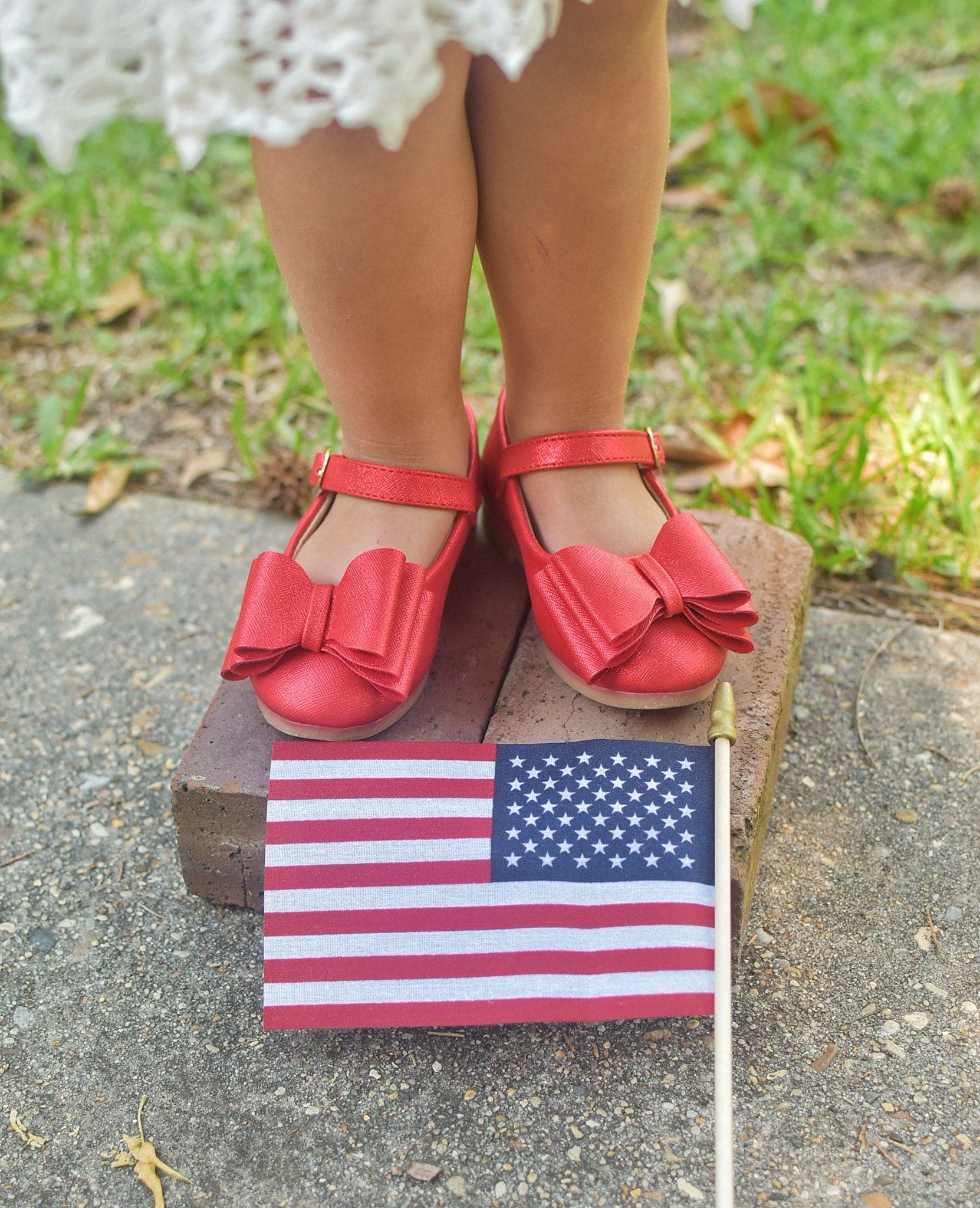 [Red Shimmer] Bow Shoes
