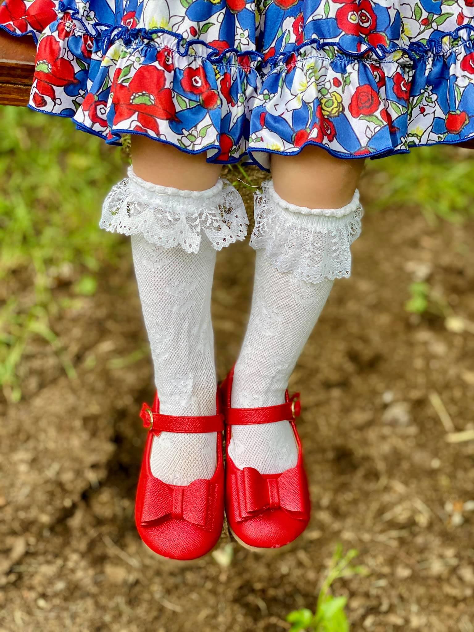 [Red Shimmer] Bow Shoes