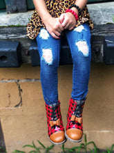 Load image into Gallery viewer, [Buffalo Plaid + Camel] Boots
