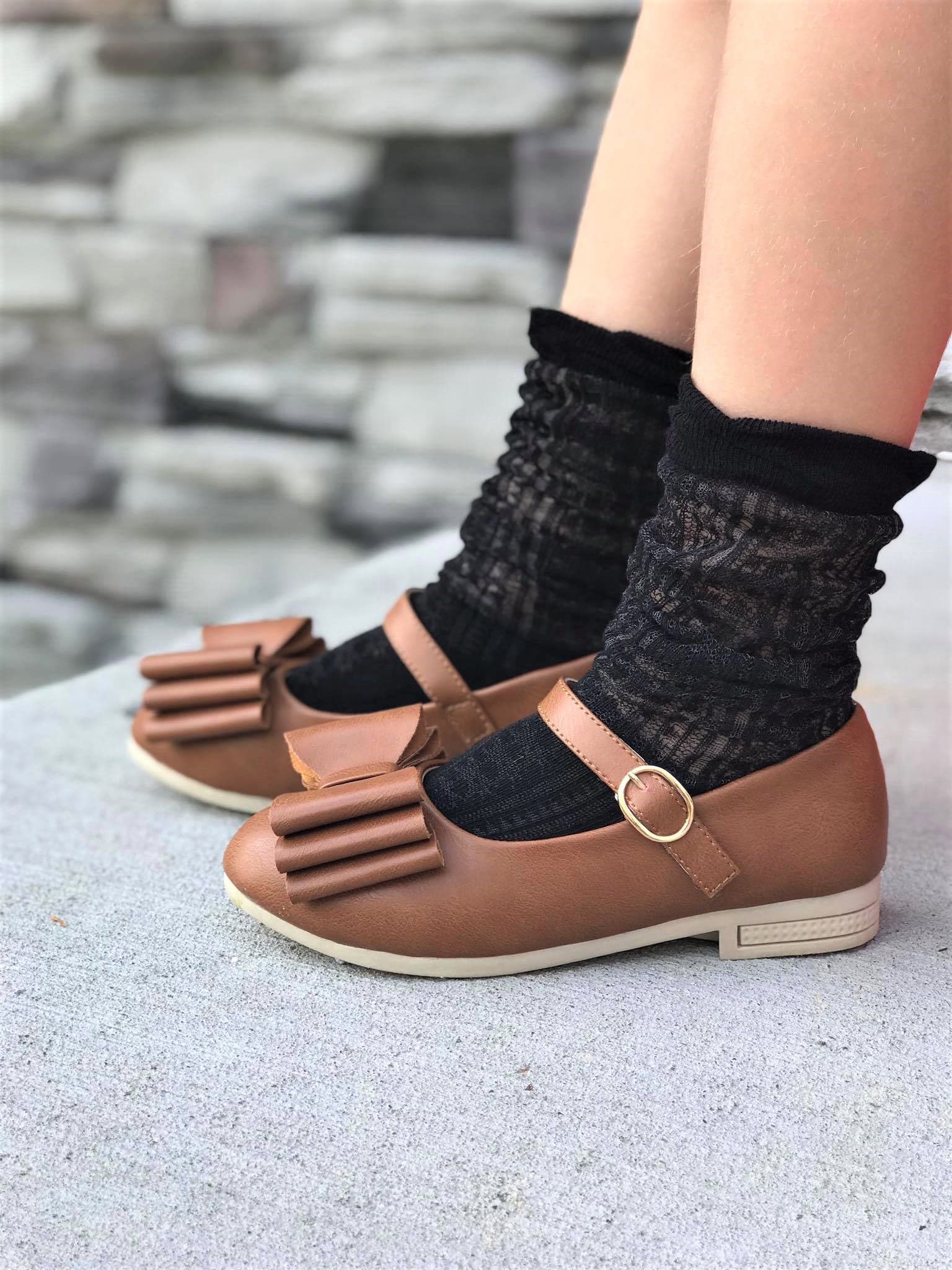 [Camel] Bow Shoes