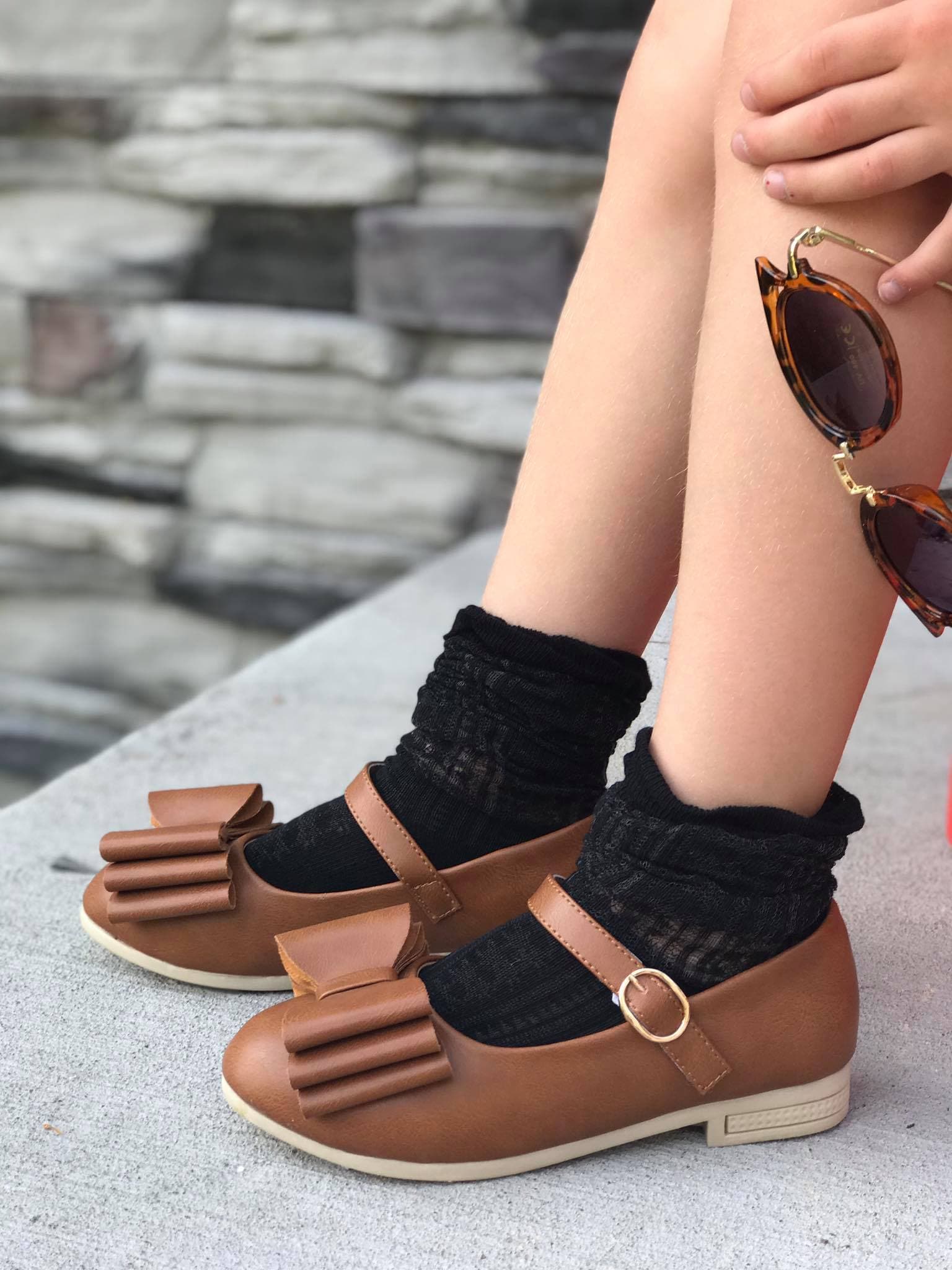 [Camel] Bow Shoes