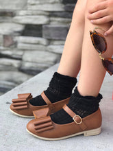 Load image into Gallery viewer, [Camel] Bow Shoes
