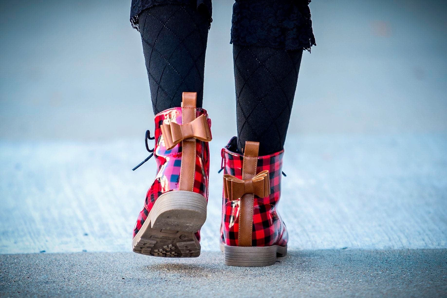 [Buffalo Plaid + Camel] Boots