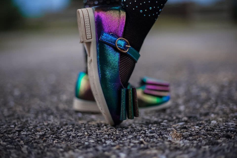 [Rainbow Peacock] Bow Shoes