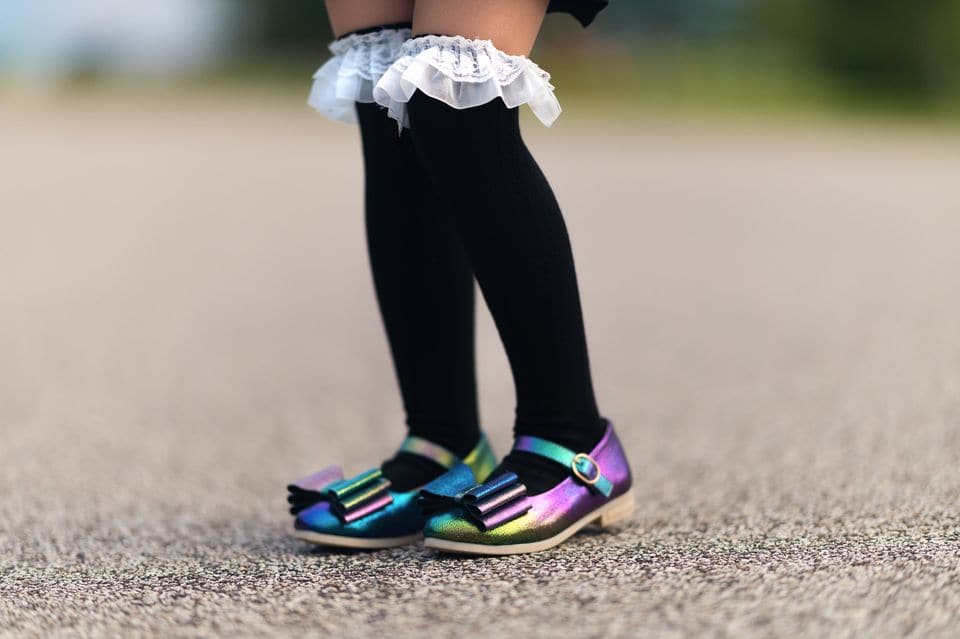 [Rainbow Peacock] Bow Shoes