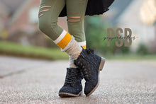 Load image into Gallery viewer, [Black Glitter Crochet] Boots
