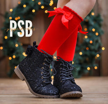 Load image into Gallery viewer, [Black Glitter Crochet] Boots
