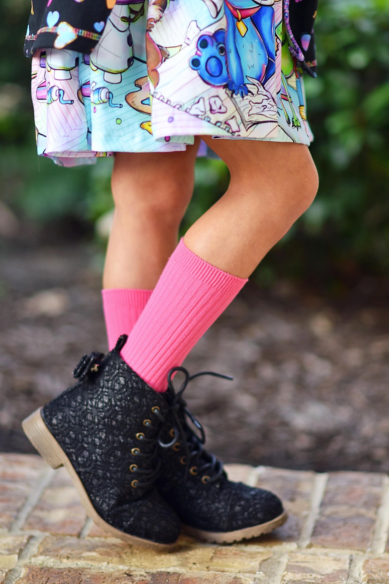 [Hot Pink] Tall Socks