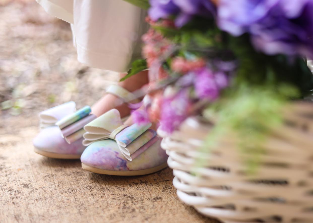 [Pastel Watercolor] Bow Shoes