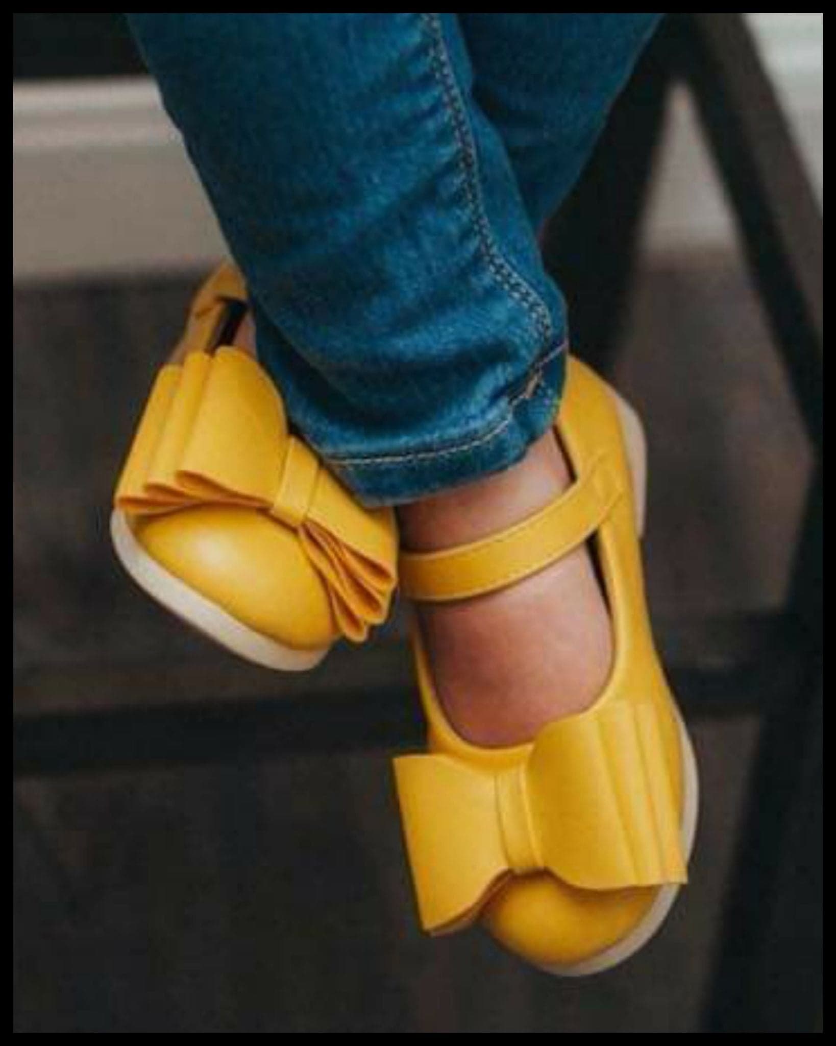 [Yellow] Bow Shoes