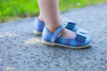 Load image into Gallery viewer, [Blue + Purple Glitter] Bow Shoes
