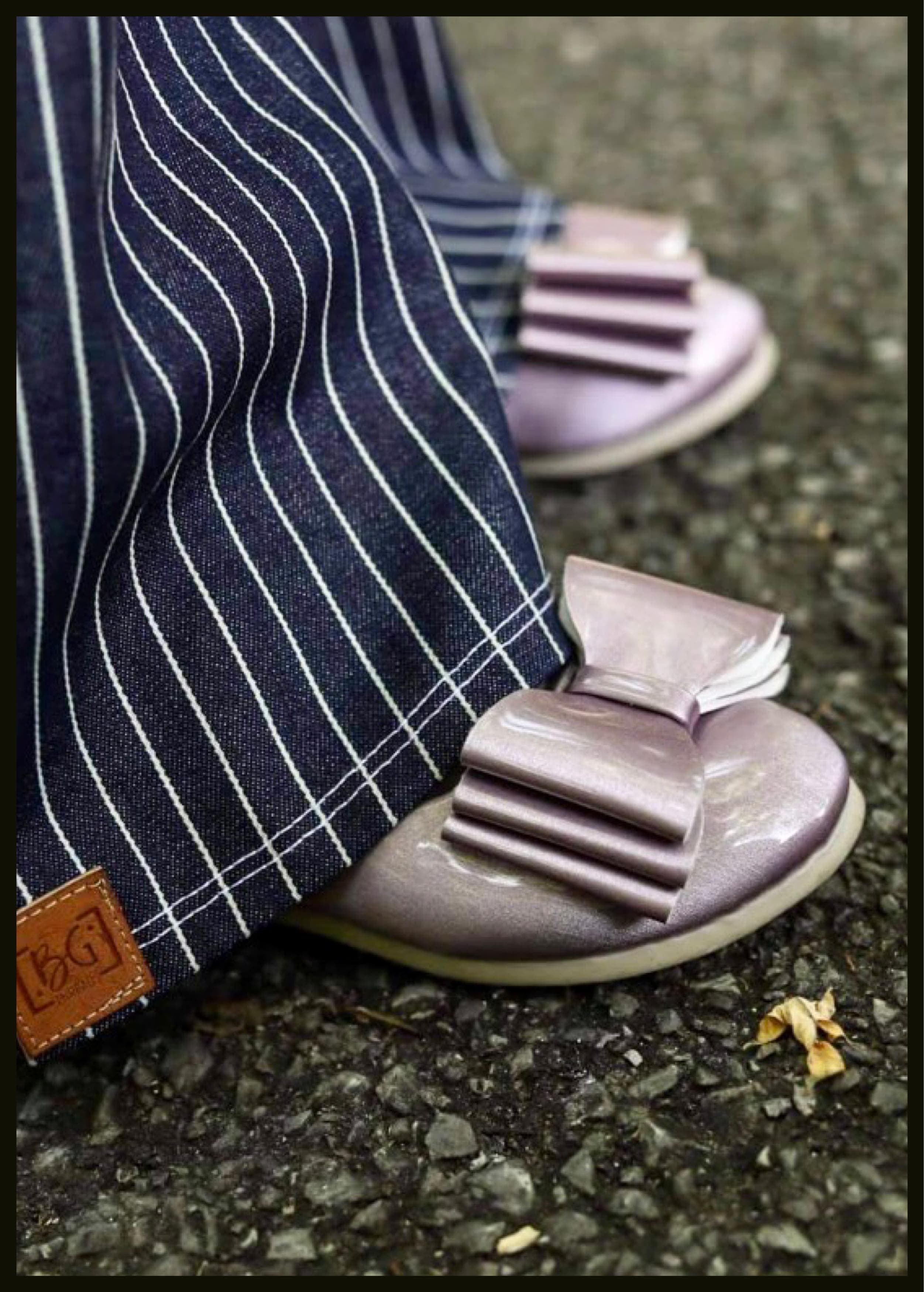 [Orchid Mauve] Bow Shoes