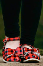 Load image into Gallery viewer, [Red Buffalo Plaid] Bow Shoes
