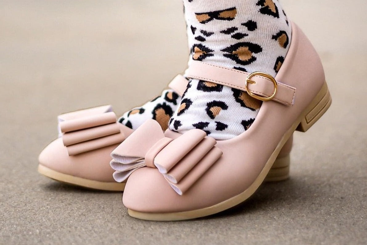 [Blush Sand] FLAWED Bow Shoes