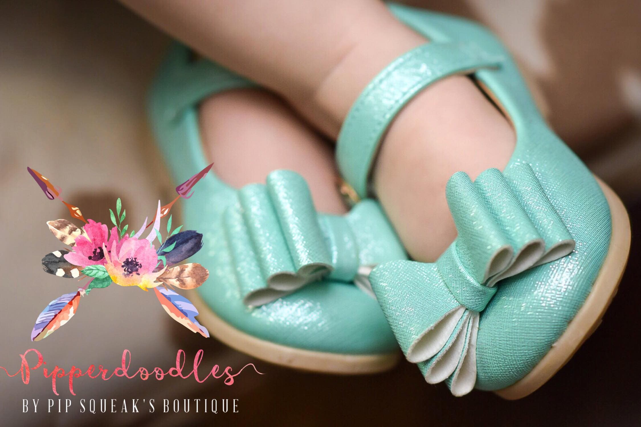 [Mint] Bow Shoes