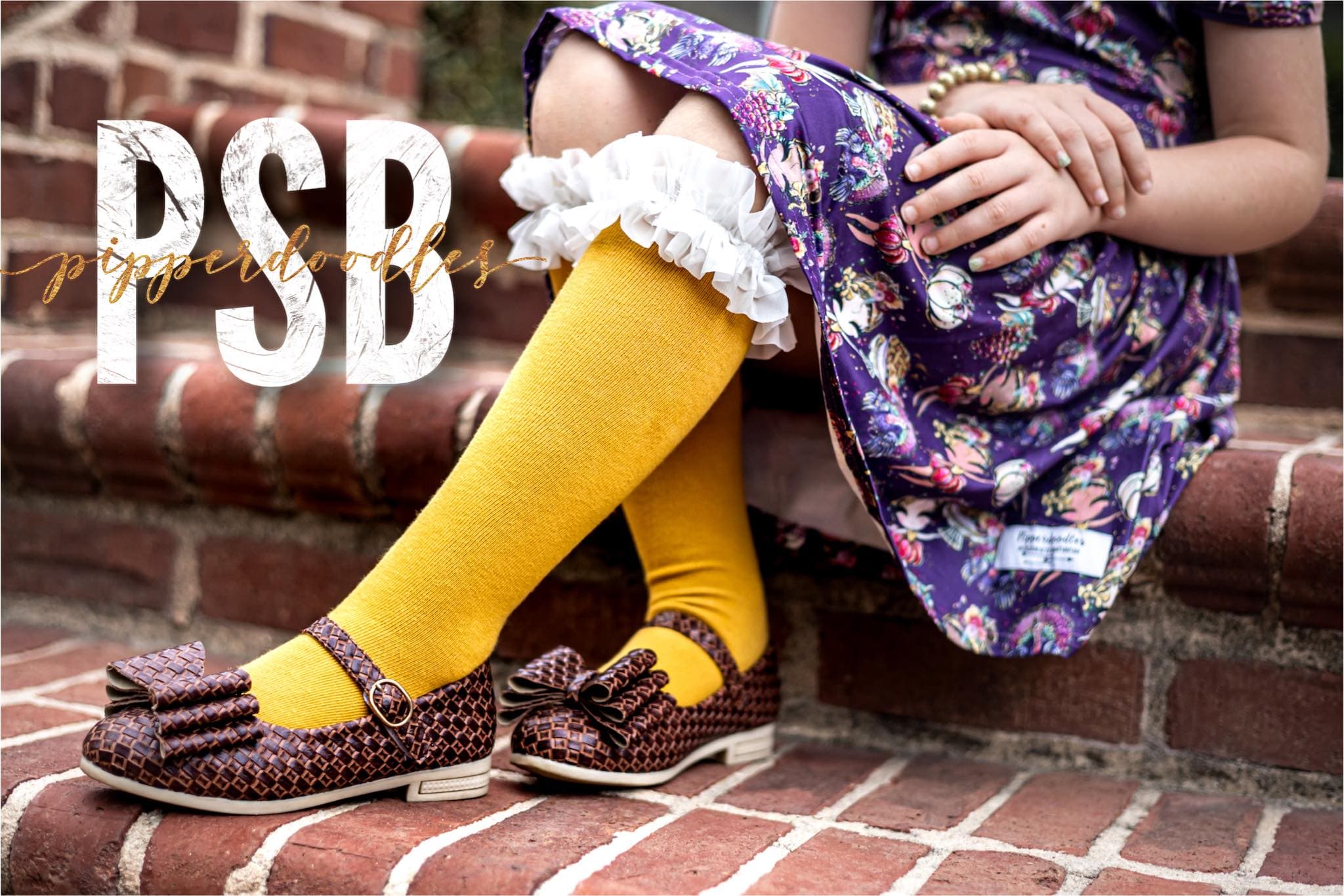 [Brown Basket Weave] Bow Shoes