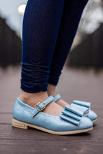 Load image into Gallery viewer, [Light Blue Shimmer] Bow Shoes

