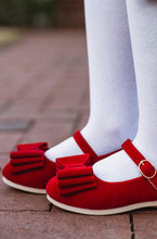 Load image into Gallery viewer, [Crimson Crush] FLAWED Bow Shoes
