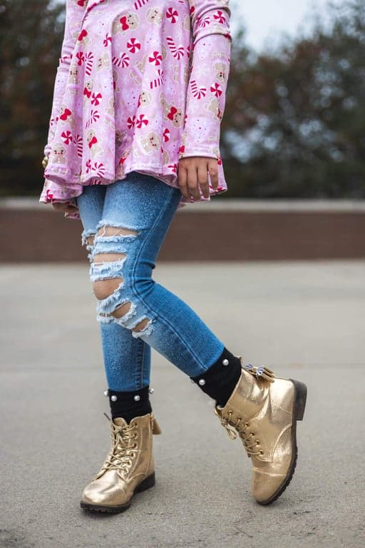 [Metallic Gold] Boots