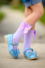 Load image into Gallery viewer, [Light Blue Shimmer] Bow Shoes
