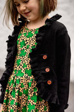 Load image into Gallery viewer, [Black Ribbed] High Low Ruffle Cardi
