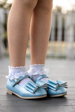 Load image into Gallery viewer, [Light Blue Shimmer] Bow Shoes
