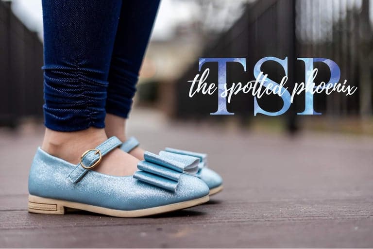 [Light Blue Shimmer] Bow Shoes
