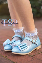 Load image into Gallery viewer, [Light Blue Shimmer] Bow Shoes

