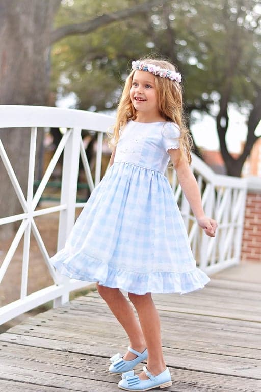 [Light Blue Shimmer] Bow Shoes