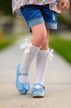 Load image into Gallery viewer, [Light Blue Shimmer] Bow Shoes
