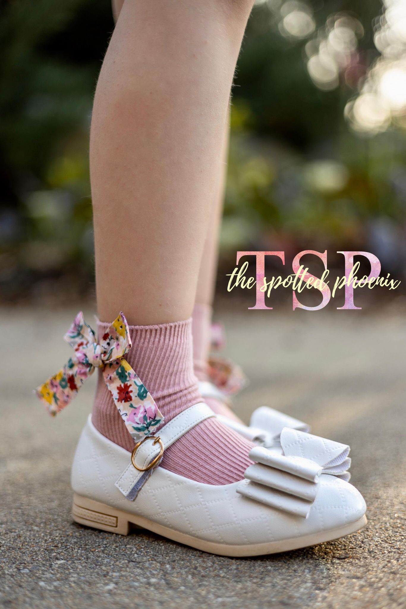 [White Quilted] Bow Shoes
