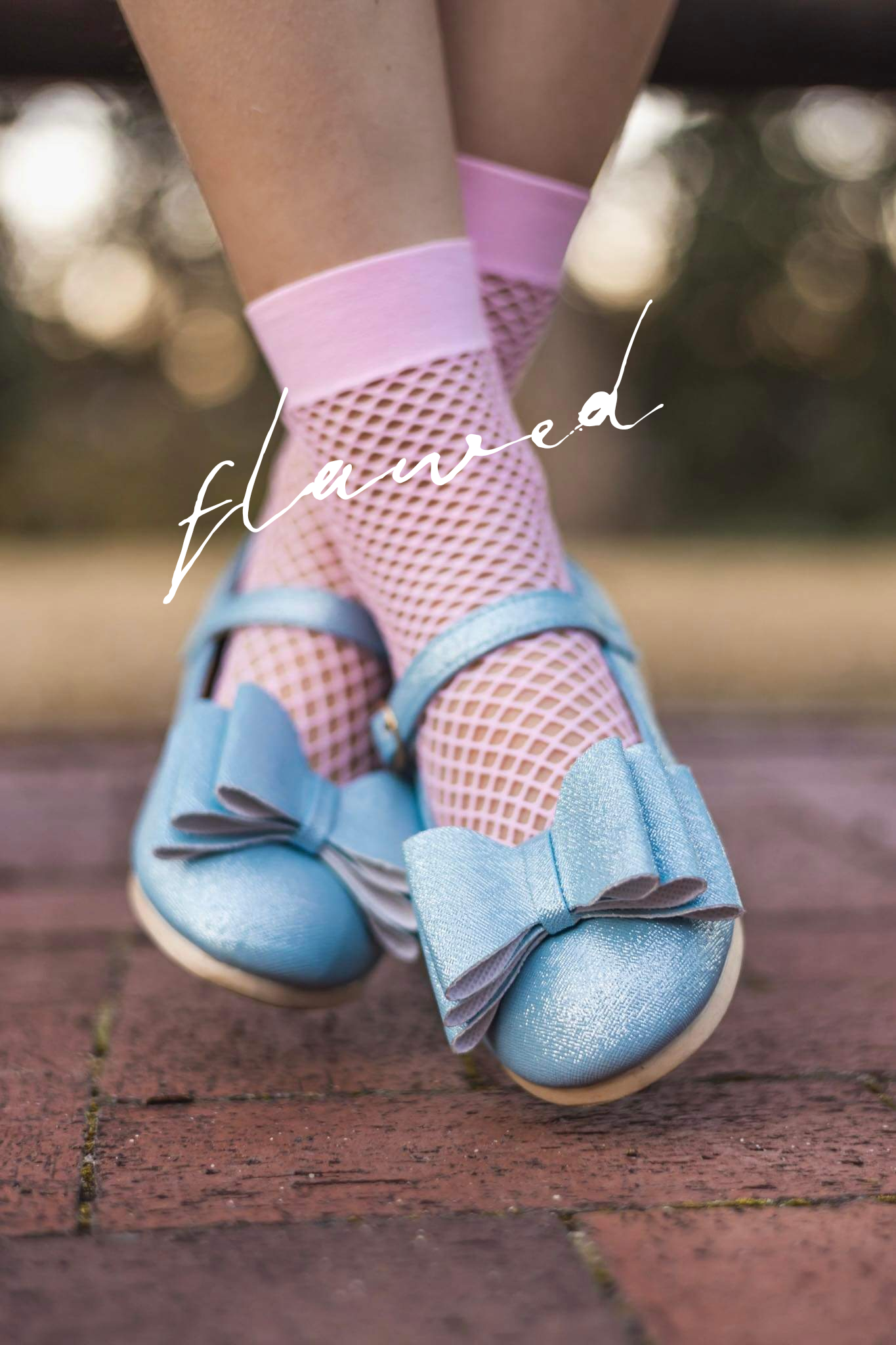 [Light Blue Shimmer] FLAWED Bow Shoes