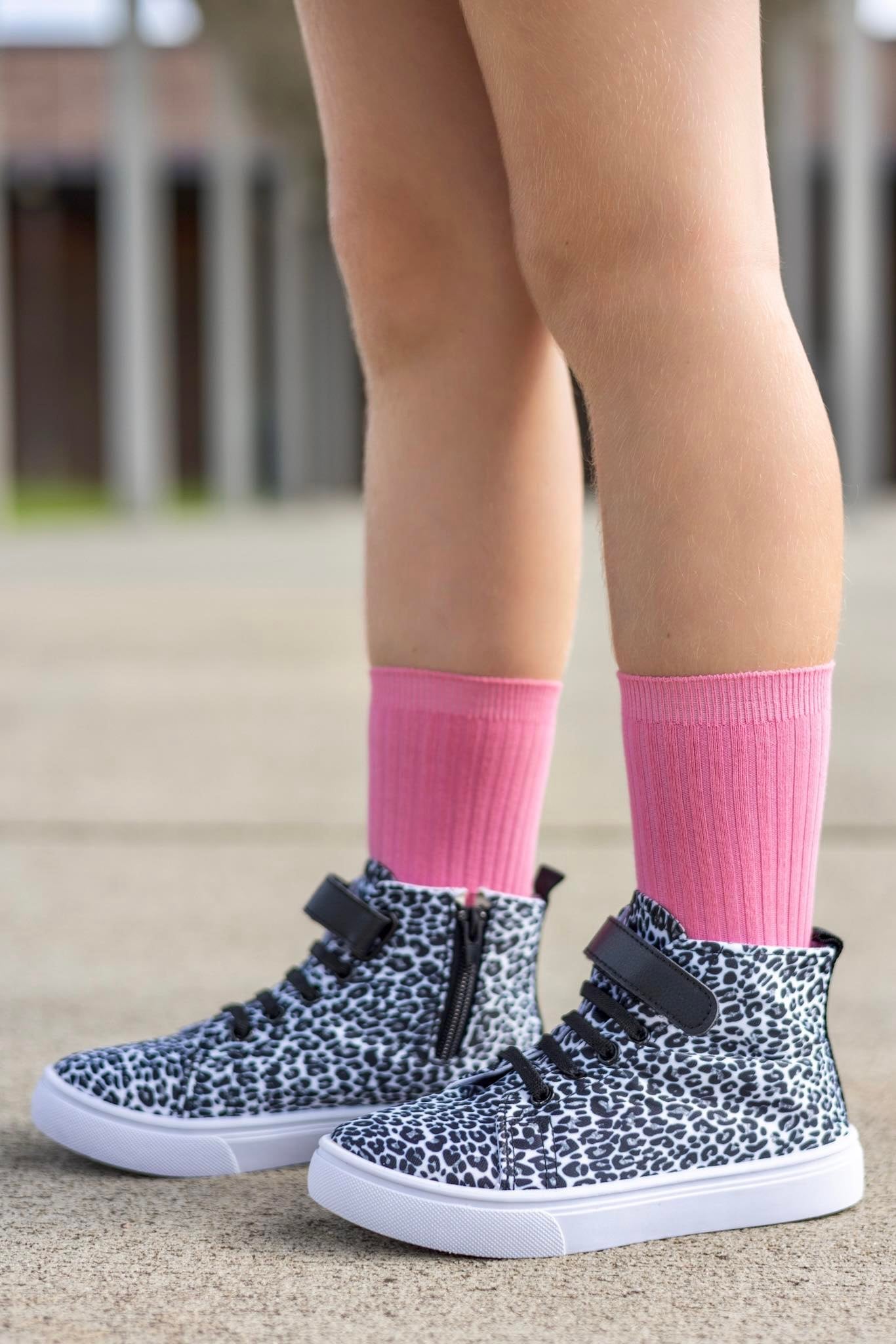 [Bubblegum Pink] Colored Tall Socks